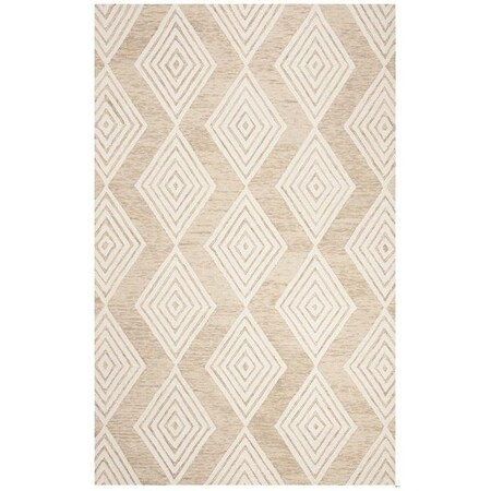 Safavieh 6 x 6 ft. Contemporary Blossom Hand Tufted Area RugBeige & Ivory BLM111B-6R